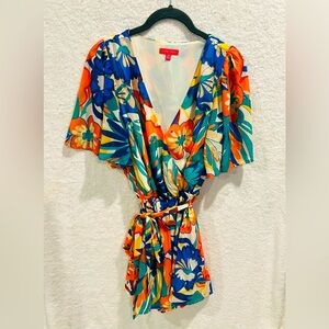 Flying Tomato Multi-colored Romper with Shorts - Medium